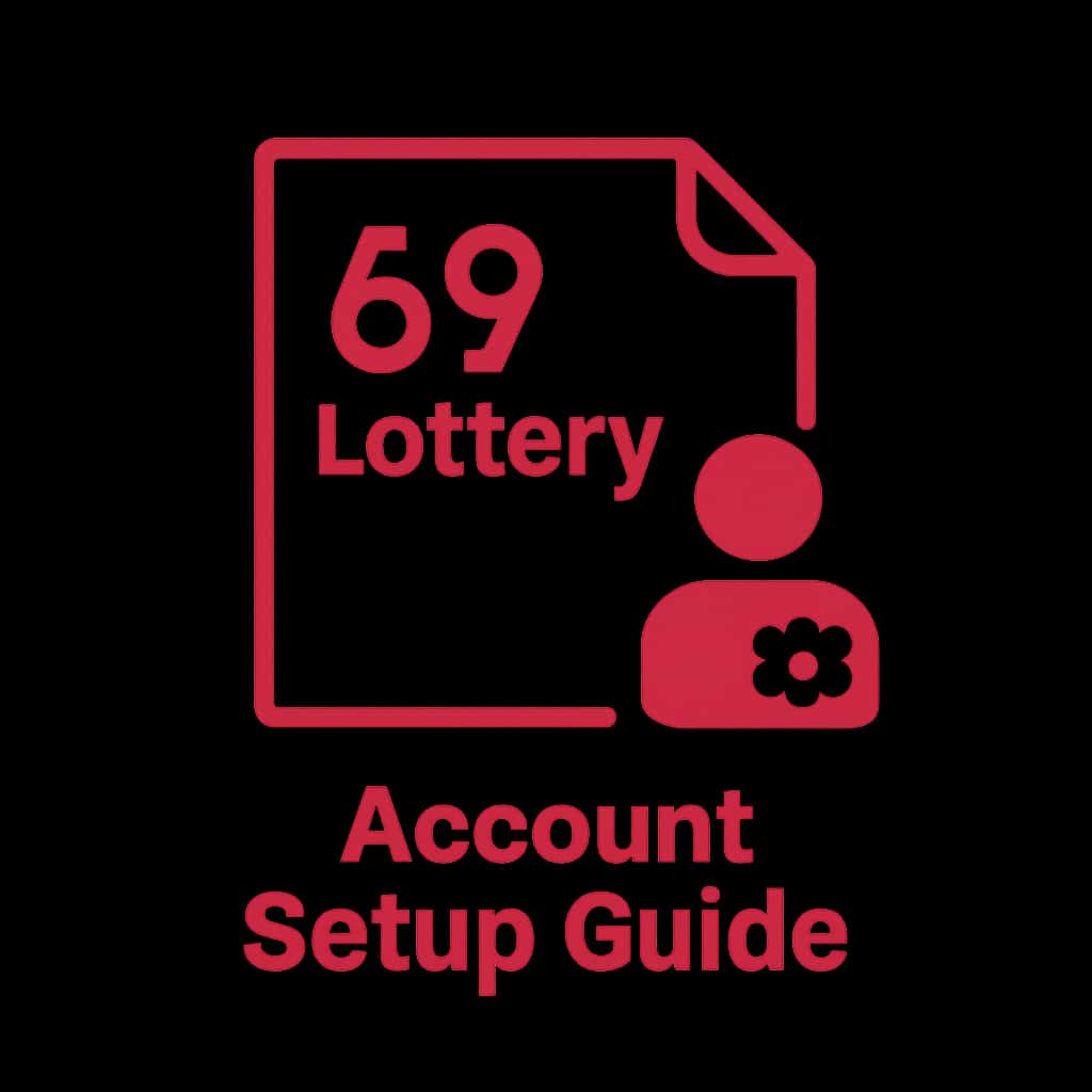 An icon representing the 69 Lottery Account Setup Guide.