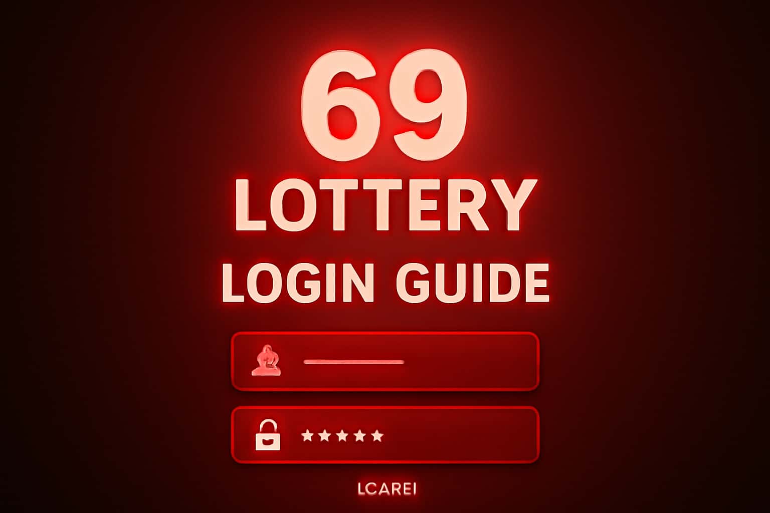 An informative scene depicting the 69 Lottery Login Guide.