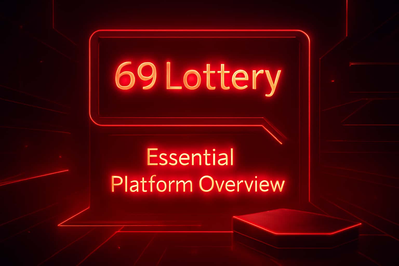 Futuristic lottery platform background
