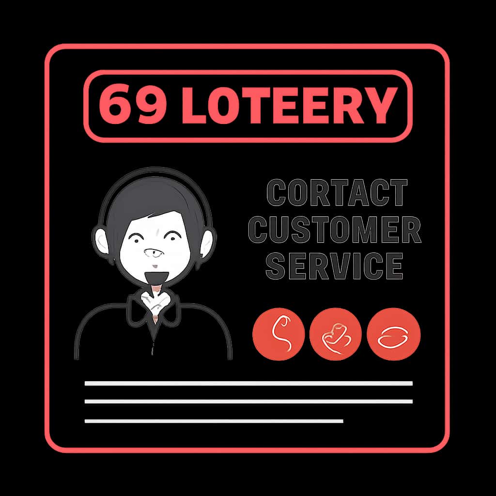 Diagram illustrating the support process for 69 Lottery Customer Service.
