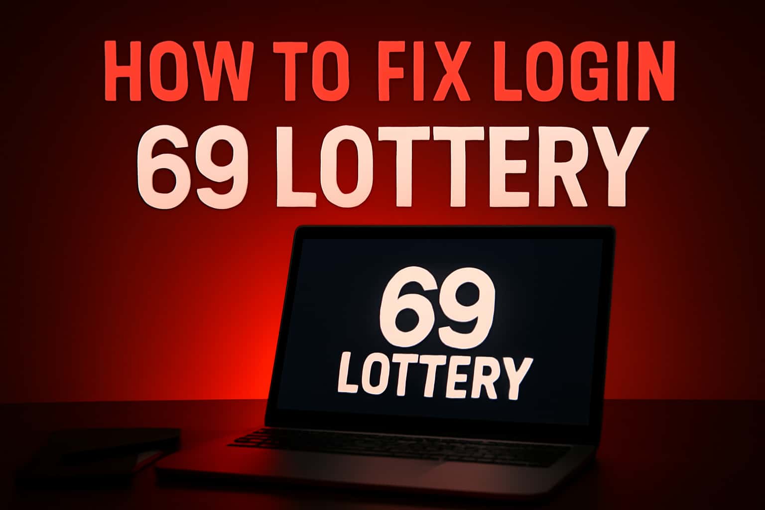 A futuristic representation of the 69 Lottery login process with a focus on security and access.