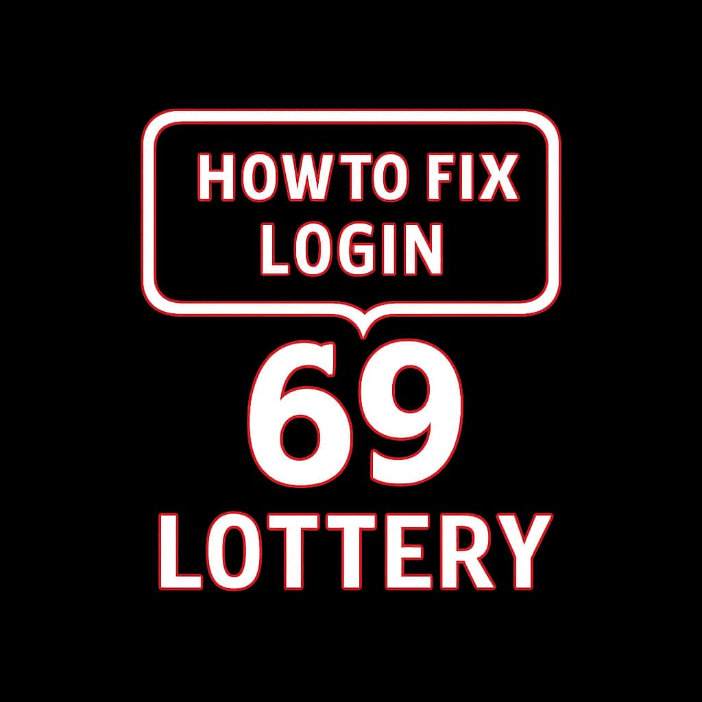An icon depicting login assistance for the 69 Lottery.