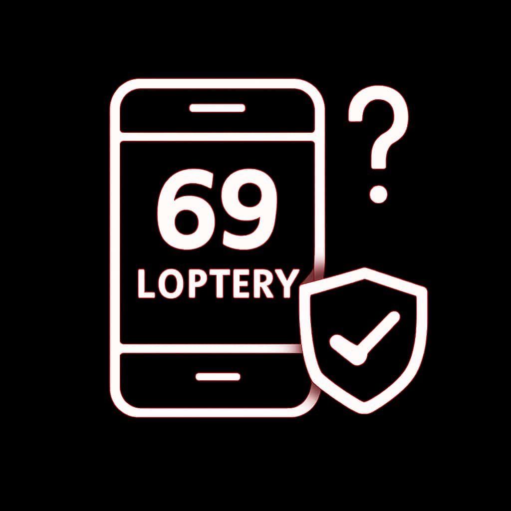 An icon showcasing mobile safety in relation to the 69 Lottery.