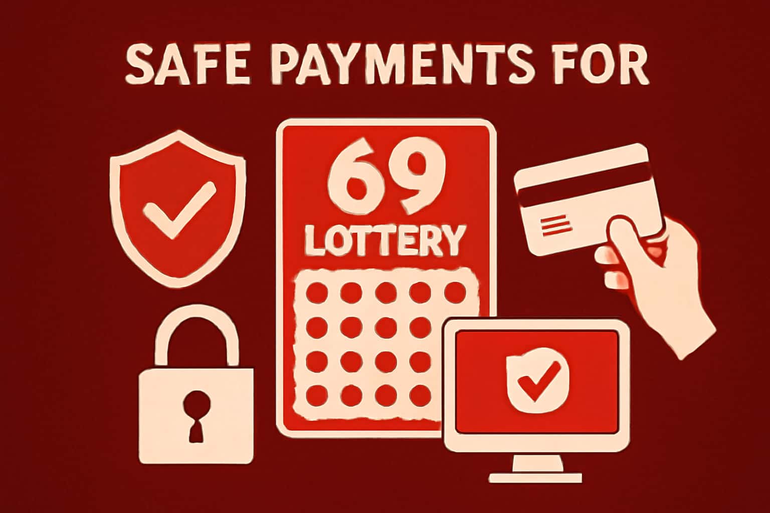 A visual representation of safe payment practices in the context of 69 Lottery.