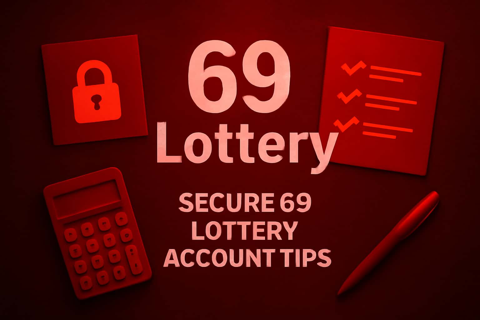 An informative illustration related to securing lottery accounts.
